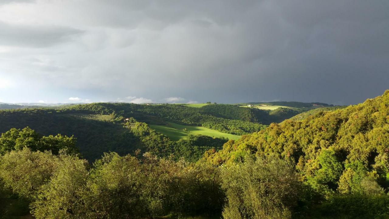 Torre Appartamento Con Vista Monticchiello Exteriér fotografie